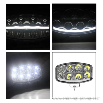 Oval led driving light with neon position light